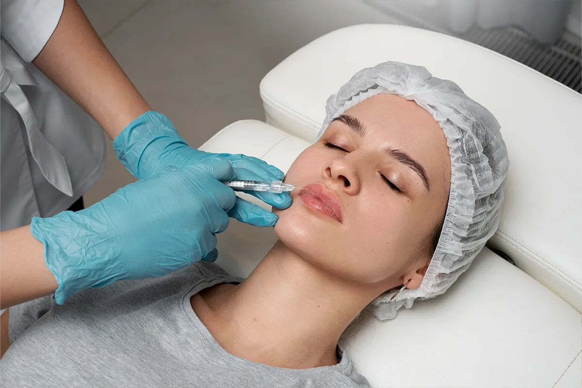 Lip fillers in Abu Dhabi being administered by a certified dermatologist, safe, precise injections for natural volume and definition in a sterile medical setting. Lip fillers in Abu Dhabi being administered by a certified dermatologist, safe, precise injections for natural volume and definition in a sterile medical setting.